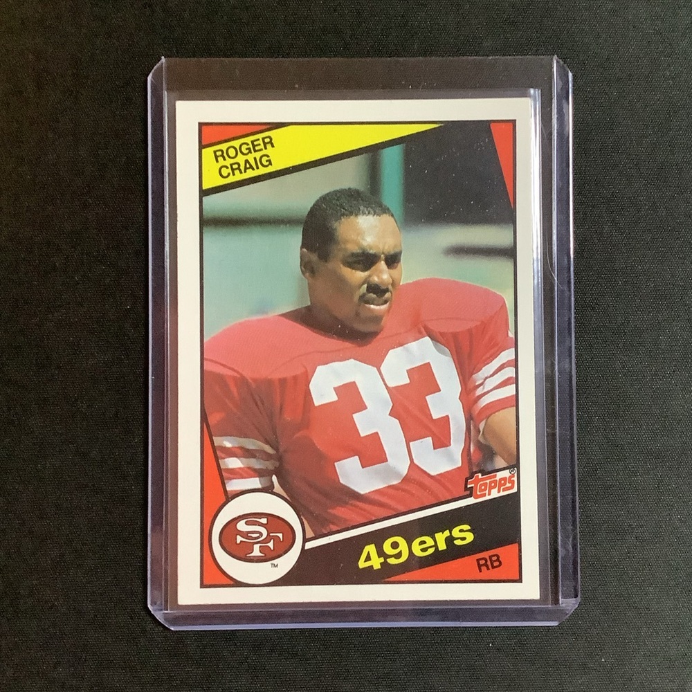 1984 Topps Football Roger Craig #353 RC Rookie Card / San Francisco 49ers